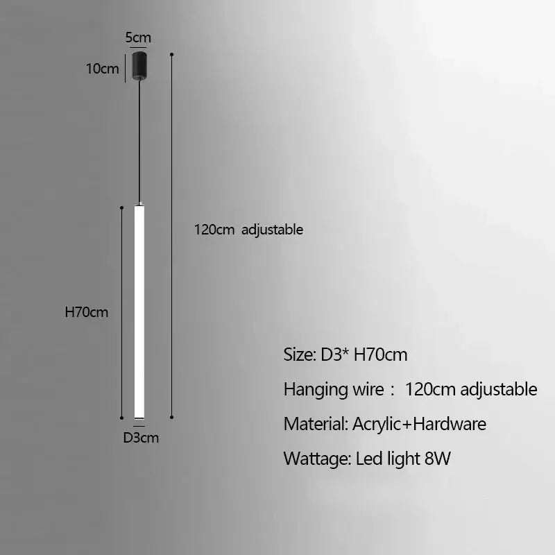 Modern white duplex loft led chandelier featuring a sleek cylindrical acrylic body with black hardware decorbites duplex loft