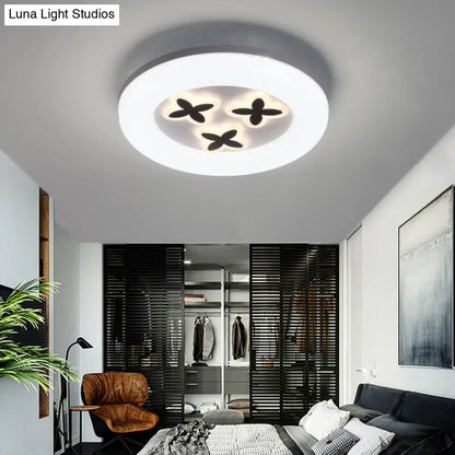 DecorBites™ DecorBites™ Modern White Flush Ceiling Light with LED and Acrylic for Corridor and Bedroom