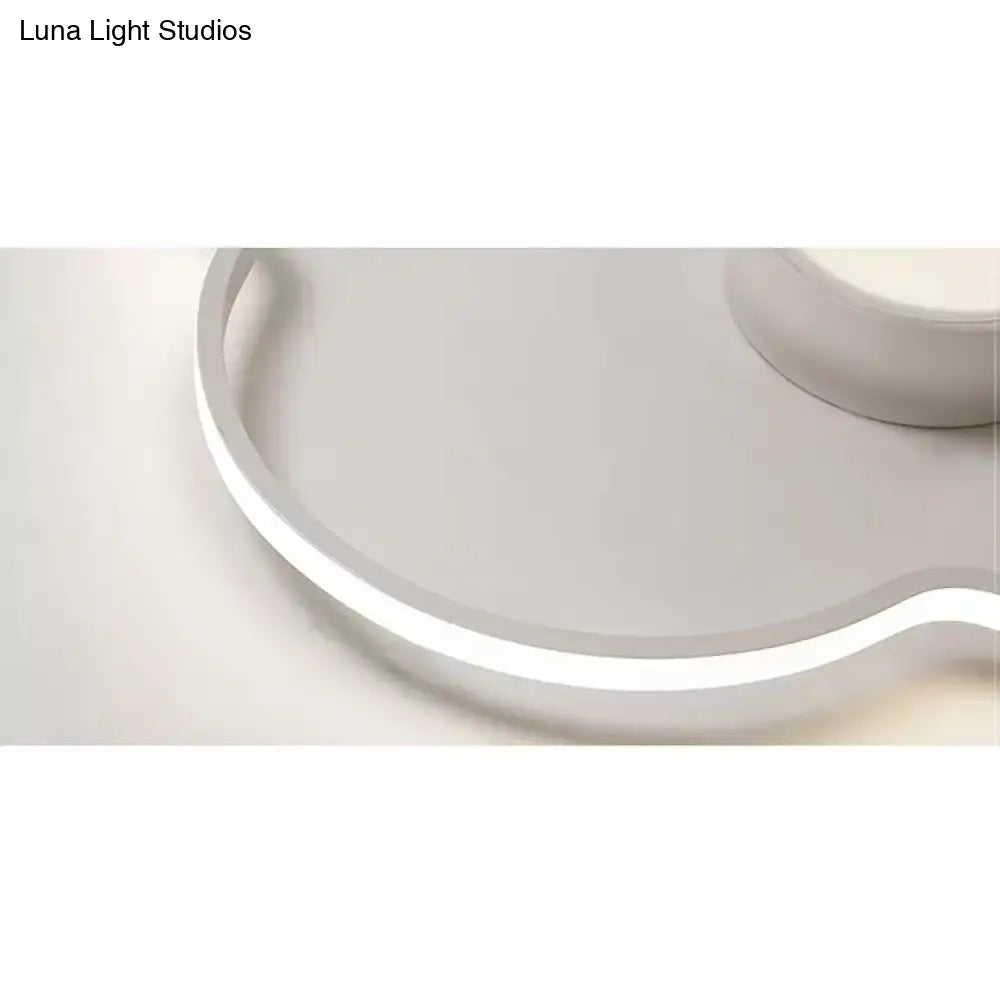 DecorBites™ Lámpara de techo tipo nube moderna blanca empotrada para cuarto de lactancia