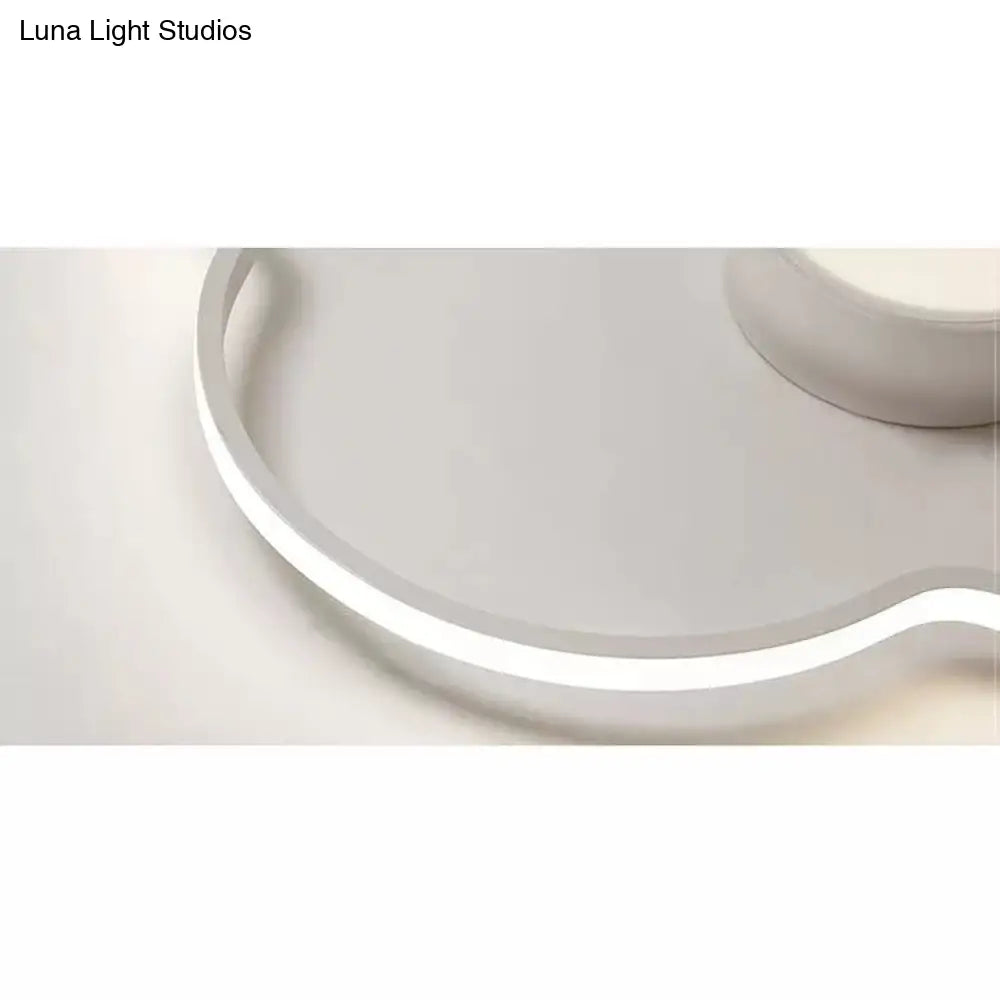 DecorBites™ Lámpara de techo tipo nube moderna blanca empotrada para cuarto de lactancia