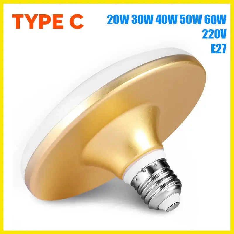 Modern white frosted glass led ceiling lamp with gold-colored decorbites led ceiling e27 bulb for bedroom lighting