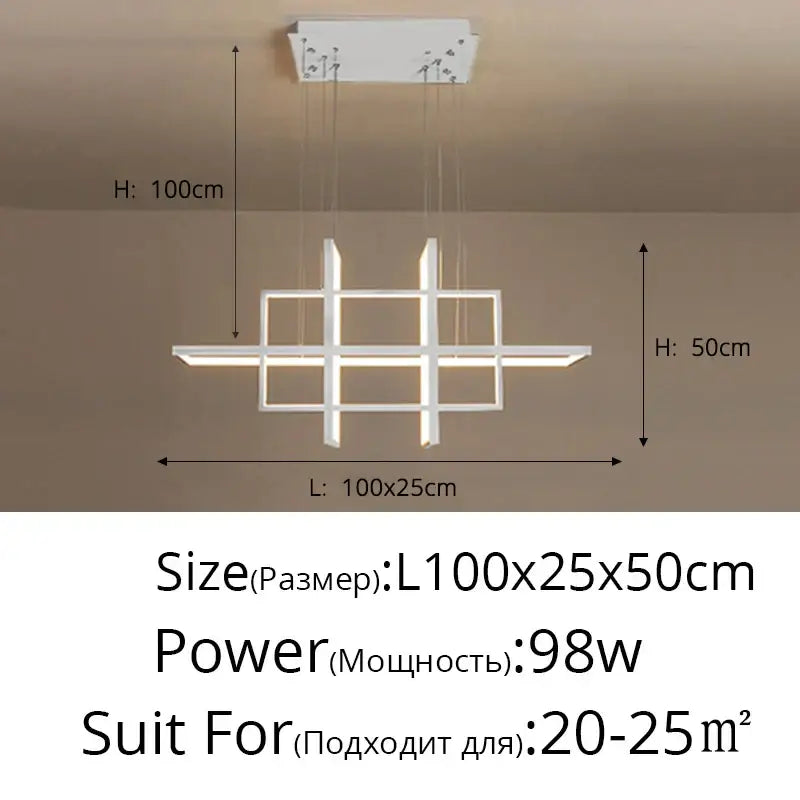 Modern white geometric aluminum pendant light with led illumination for dining room decorbites geometric aluminum pendant