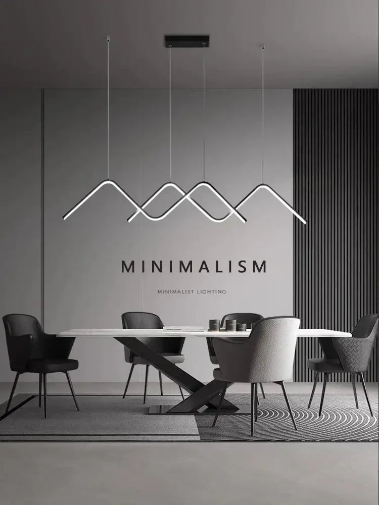 Modern white geometric led pendant light with sleek angular led fixtures in a mountain pattern for dining room decorbites geometric led pendant