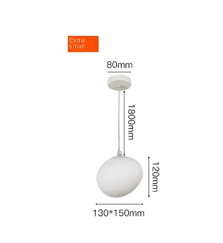 Modern white glass ball led pendant light with frosted glass finish and minimalist design for dining room decorbites glass ball