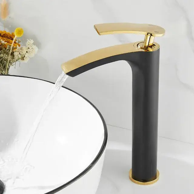 Modern white and gold ceramic brass bathroom basin faucet with sleek minimalist black and gold basin faucet design decorbites brass bathroom