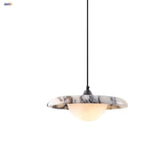 Modern white and gray marble pendant light with printed ball led and decorbites 3d printed design for kitchen decor