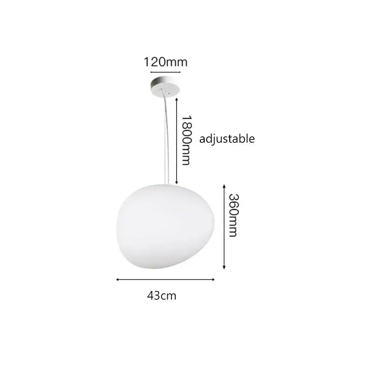 Modern white gregg glass suspension pendant light with a rounded glass globe and adjustable silver metal chain for villa staircase decorbites gregg glass