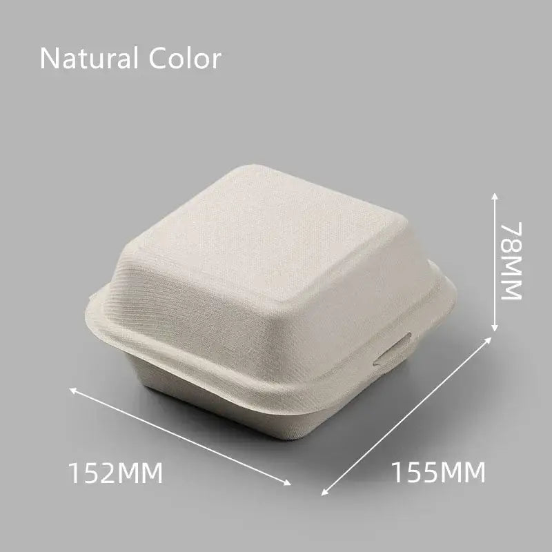 A beige molded fiber biodegradable dessert box from decorbites dessert box set with hinged lid for modern dining room