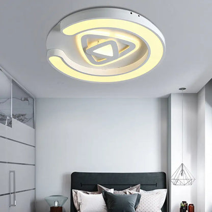DecorBites™ DecorBites™ Modern White LED Ceiling Lamp for Bedroom Study Room with Acrylic Round Fixture