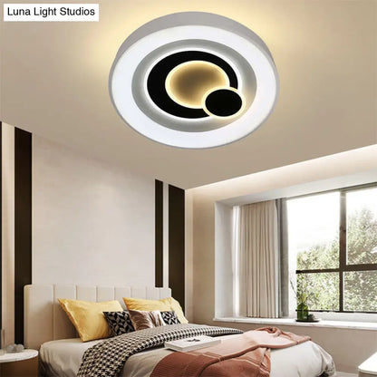 DecorBites™ DecorBites™ Modern White LED Ceiling Light – Stylish Acrylic Lamp for Kitchen Hallway