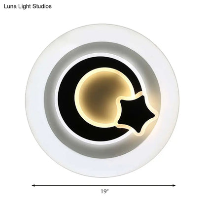 DecorBites™ DecorBites™ Modern White LED Ceiling Light – Stylish Acrylic Lamp for Kitchen Hallway