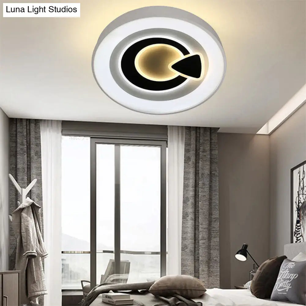 DecorBites™ DecorBites™ Modern White LED Ceiling Light – Stylish Acrylic Lamp for Kitchen Hallway