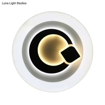 DecorBites™ DecorBites™ Modern White LED Ceiling Light – Stylish Acrylic Lamp for Kitchen Hallway