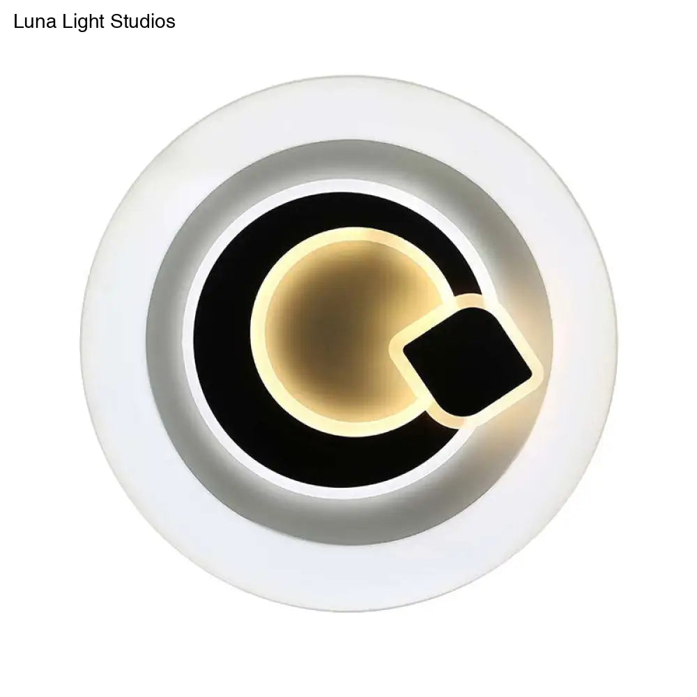 DecorBites™ DecorBites™ Modern White LED Ceiling Light – Stylish Acrylic Lamp for Kitchen Hallway