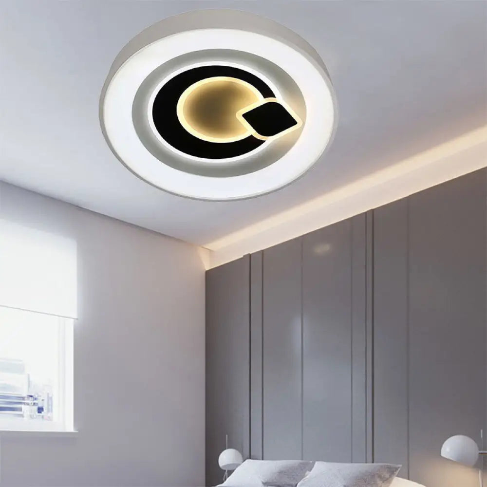 DecorBites™ DecorBites™ Modern White LED Ceiling Light – Stylish Acrylic Lamp for Kitchen Hallway