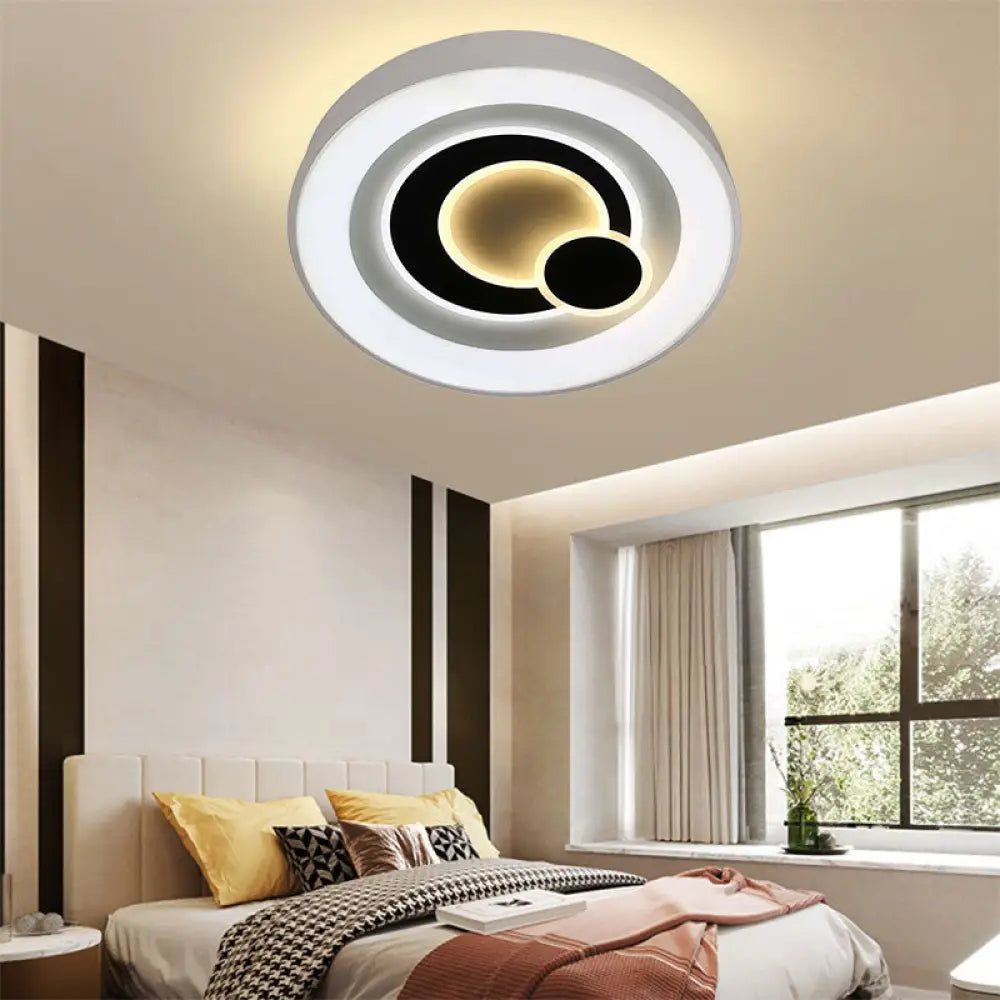 DecorBites™ DecorBites™ Modern White LED Ceiling Light – Stylish Acrylic Lamp for Kitchen Hallway