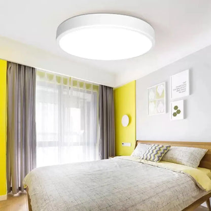 DecorBites™ DecorBites™ Modern White LED Flush Mount Light - Ultra Thin Ceiling Lighting with Acrylic Shade for Bedroom