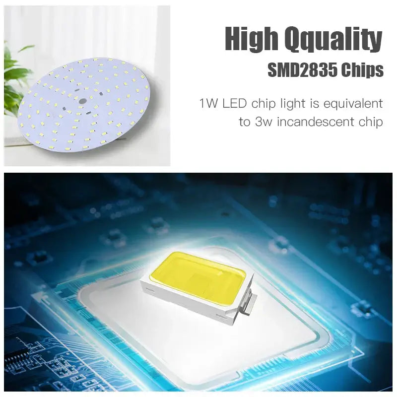 Circular modern white led ufo ceiling lamp with smd2835 chips on pale blue circuit board for living room use
