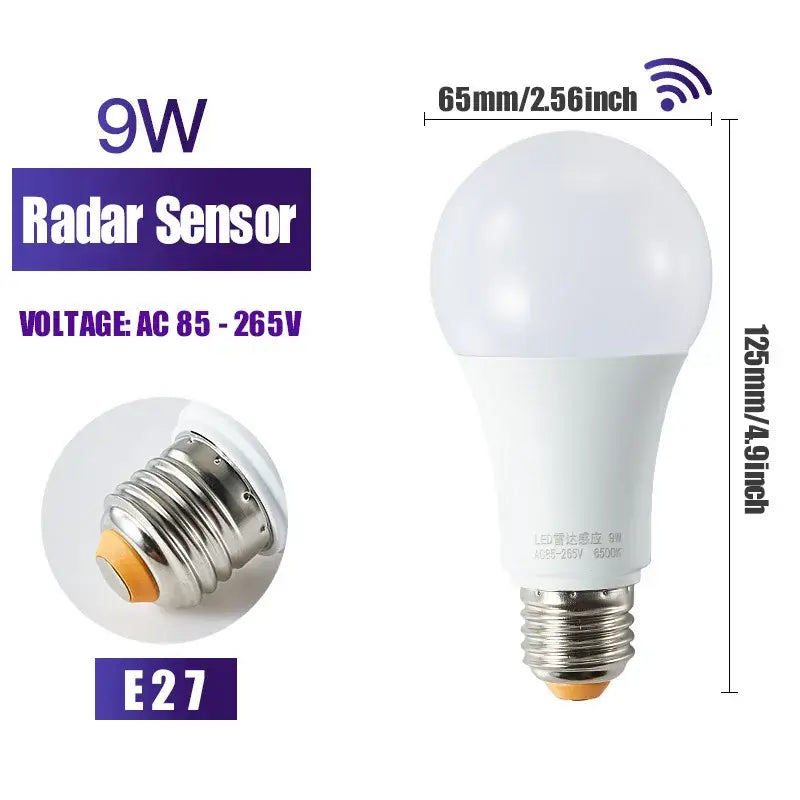 Modern white led wall lamp featuring a 9w frosted glass globe led light bulb with metallic e27 screw base