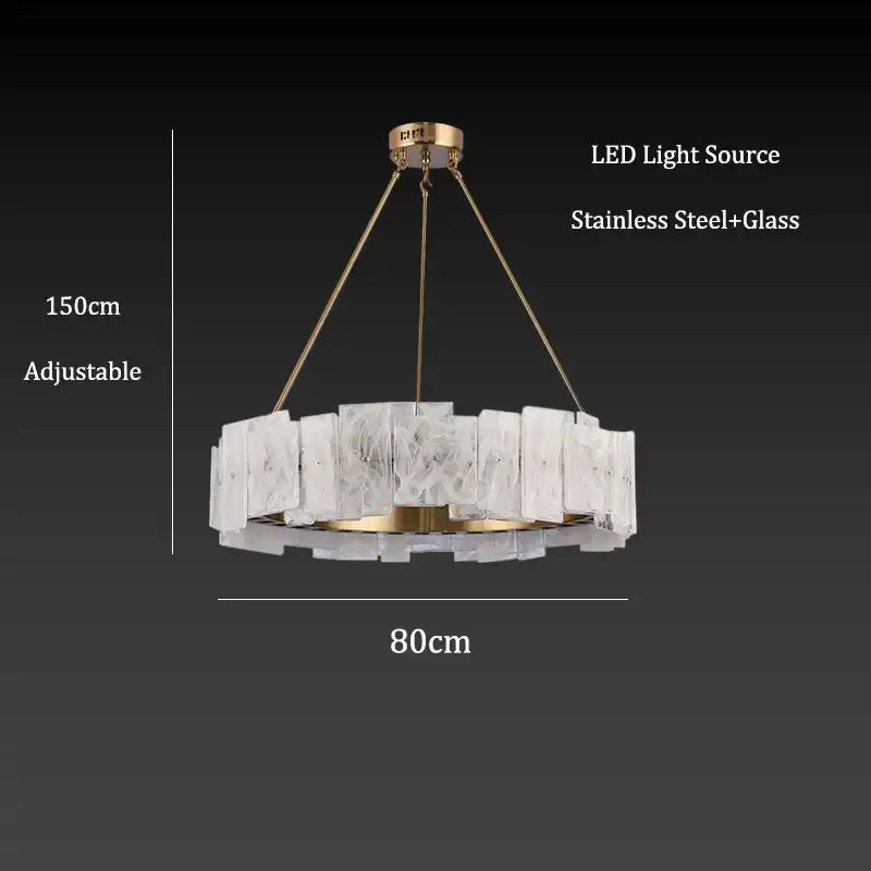 Modern white marble and gold cloud mist glass pendant lights with frosted panels and brass frame for dining room decorbites cloud mist