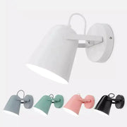Modern white matte ferrell wall lamp with adjustable arm and sleek design ideal for bedroom spotlighting
