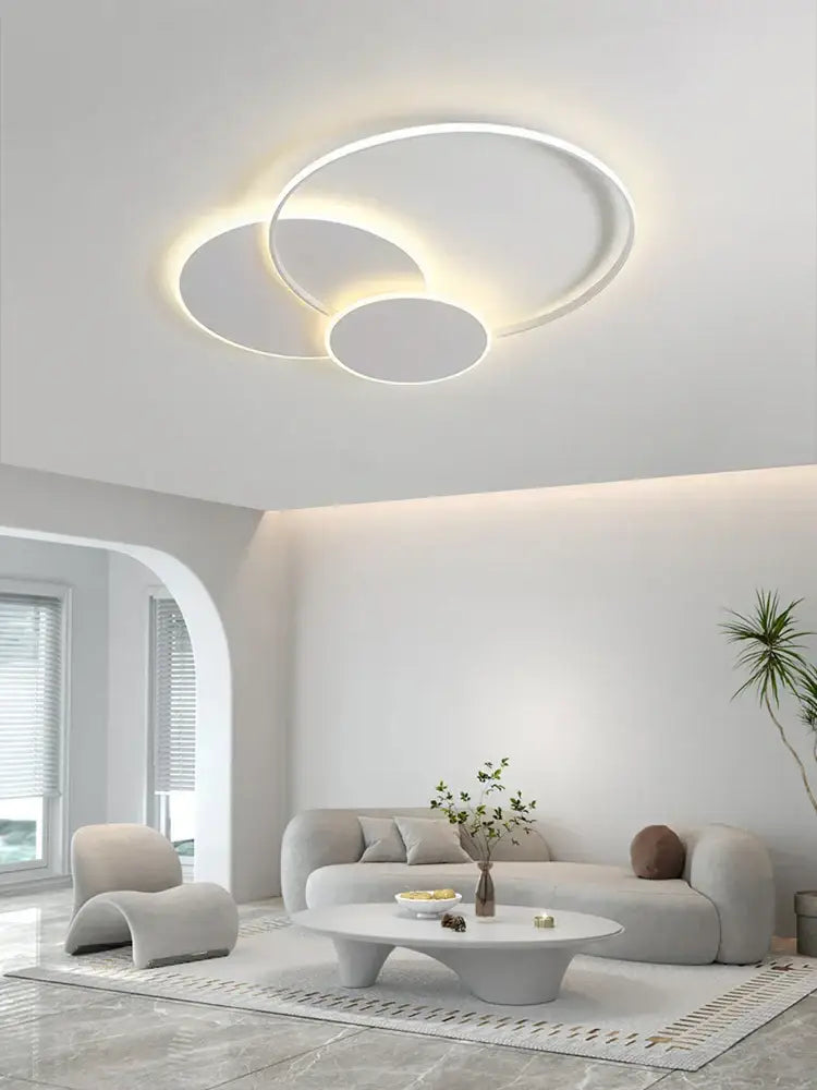 Modern white minimalist circles led ceiling light featuring sleek design for bedroom decorbites circles led ceiling lights