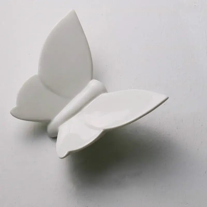 Modern white ceramic butterfly wall mount decorbites butterfly wall 3d art for kids room decorbites butterfly wall mount