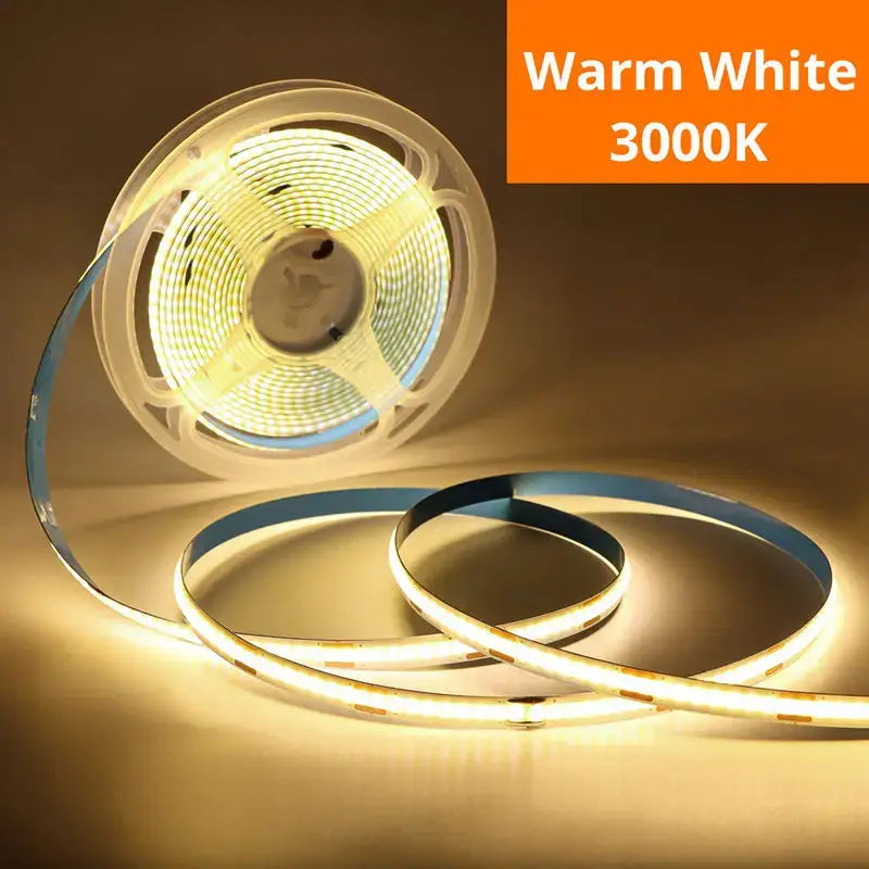 Modern white rectangular cob led night light with warm white 3000k led strip and clear protective casing for decorbites cob led use