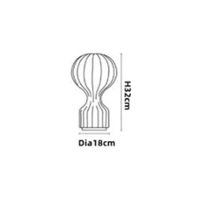 Modern white ribbed silk table lamp with glass shade and metal base for bedroom decorbites gatto cocoon lighting
