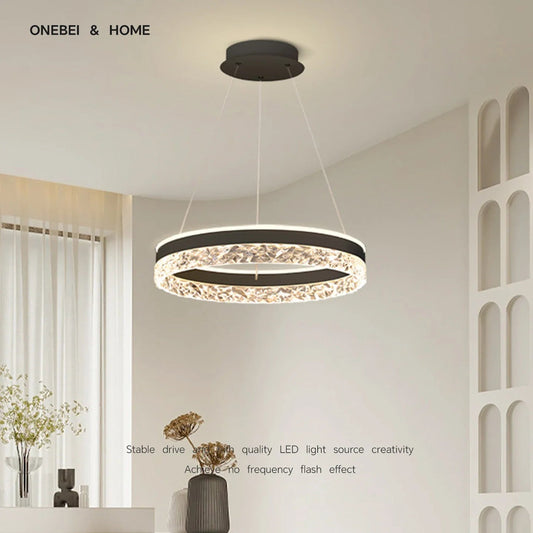 Modern White Ring LED Pendant Light - Decorbites