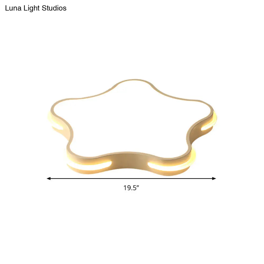 DecorBites™ DecorBites™ Modern White Star LED Ceiling Lamp for Boys' Bedroom