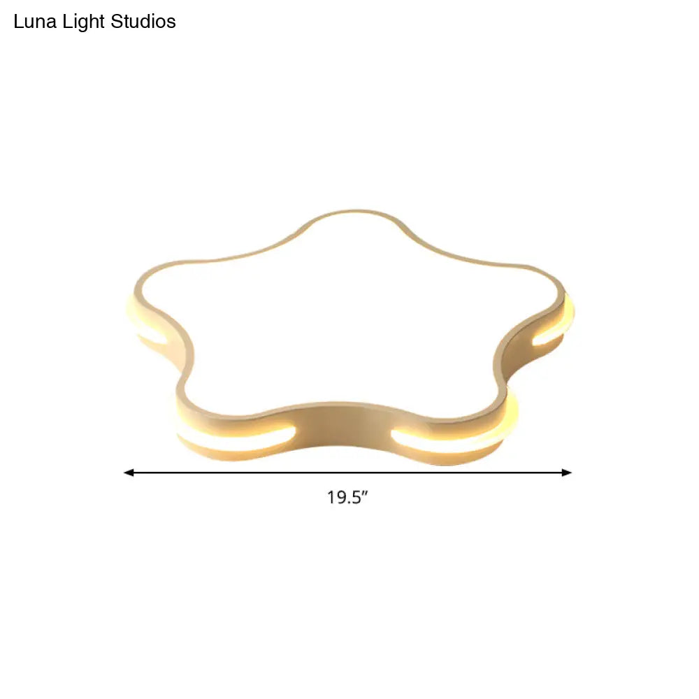 DecorBites™ DecorBites™ Modern White Star LED Ceiling Lamp for Boys' Bedroom