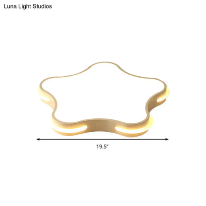 DecorBites™ DecorBites™ Modern White Star LED Ceiling Lamp for Boys' Bedroom