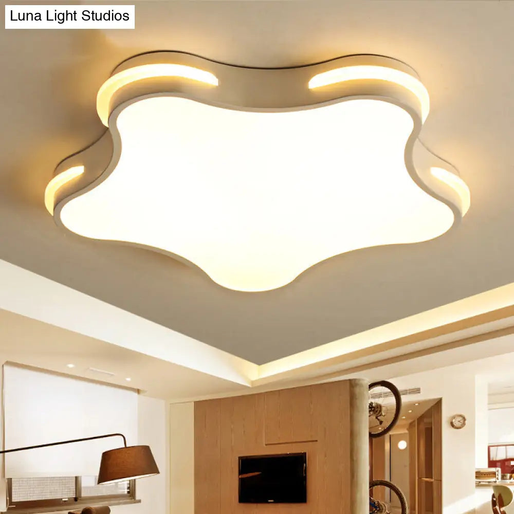 DecorBites™ DecorBites™ Modern White Star LED Ceiling Lamp for Boys' Bedroom