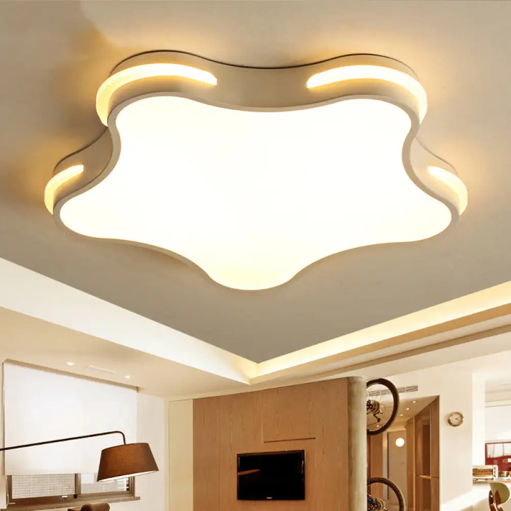 DecorBites™ DecorBites™ Modern White Star LED Ceiling Lamp for Boys' Bedroom
