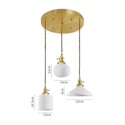 Modern white textured glass ceramic led pendant light with brass hardware and gold ceiling mount for kitchen decorbites ceramic led pendant lights