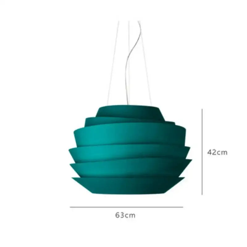 Teal pendant lights with modern tiered design in decorbites industrial iron art style for kitchen decor