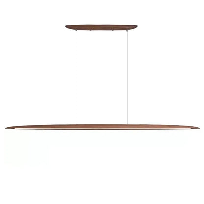 Modern White Wood Linear Pendant Light