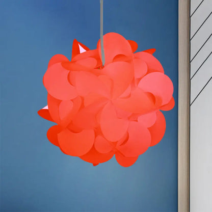 Modern Windmill Plastic Ceiling Pendant - Red/White - 3 Sizes - 1 Light Fixture