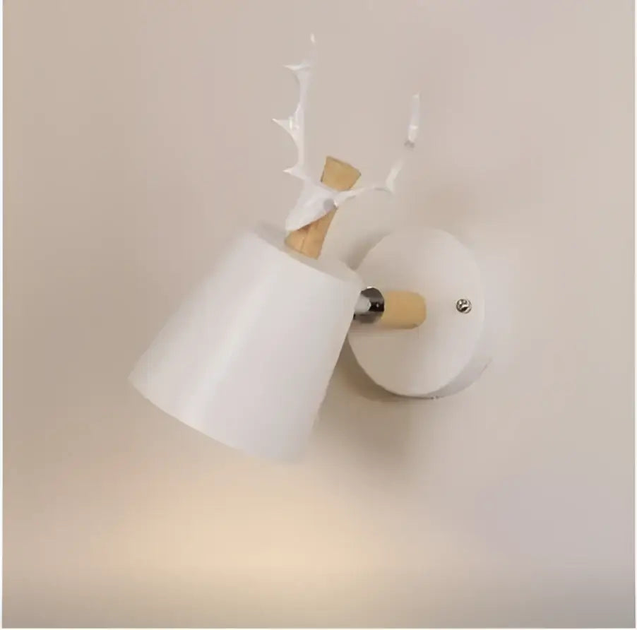 White wall sconce with deer antler design and wooden accents decorbites led wood for modern bedroom aisle led wood wall