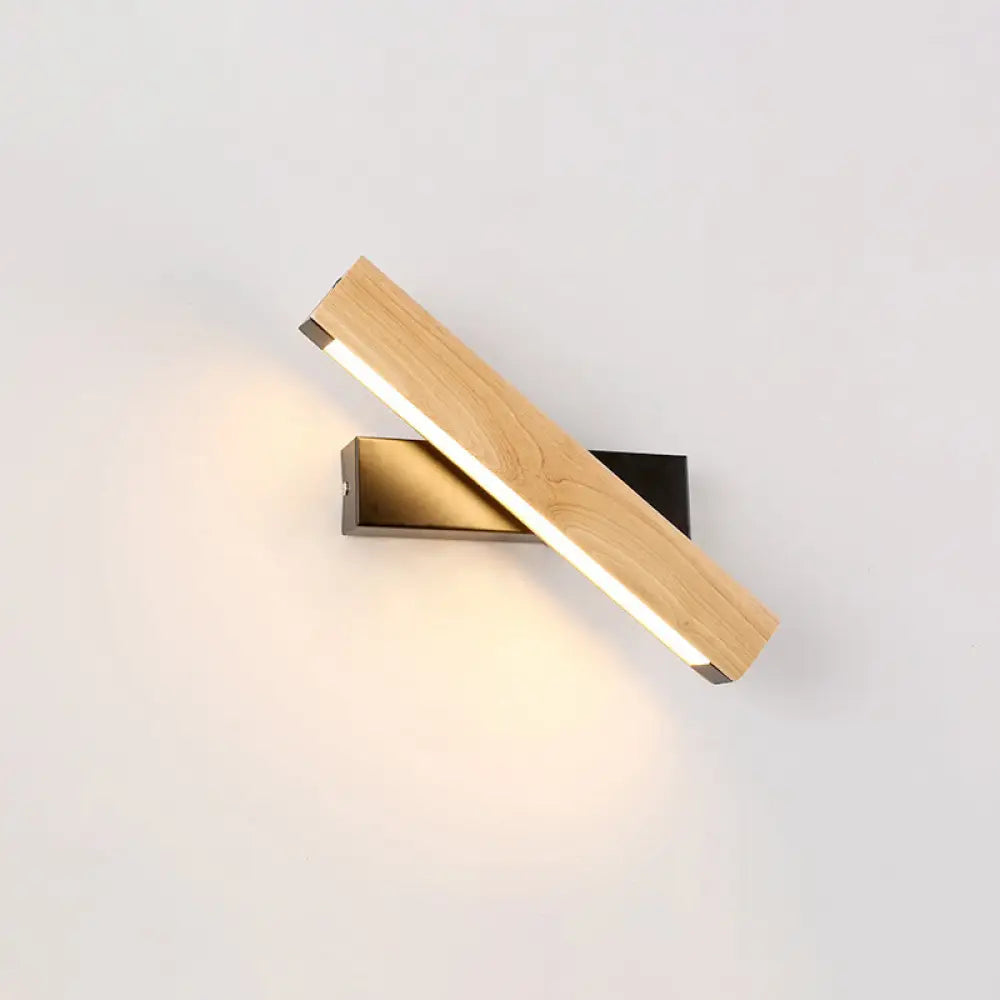 DecorBites™ DecorBites™ Modern Wooden Rotatable LED Bedroom Sconce Light Fixture