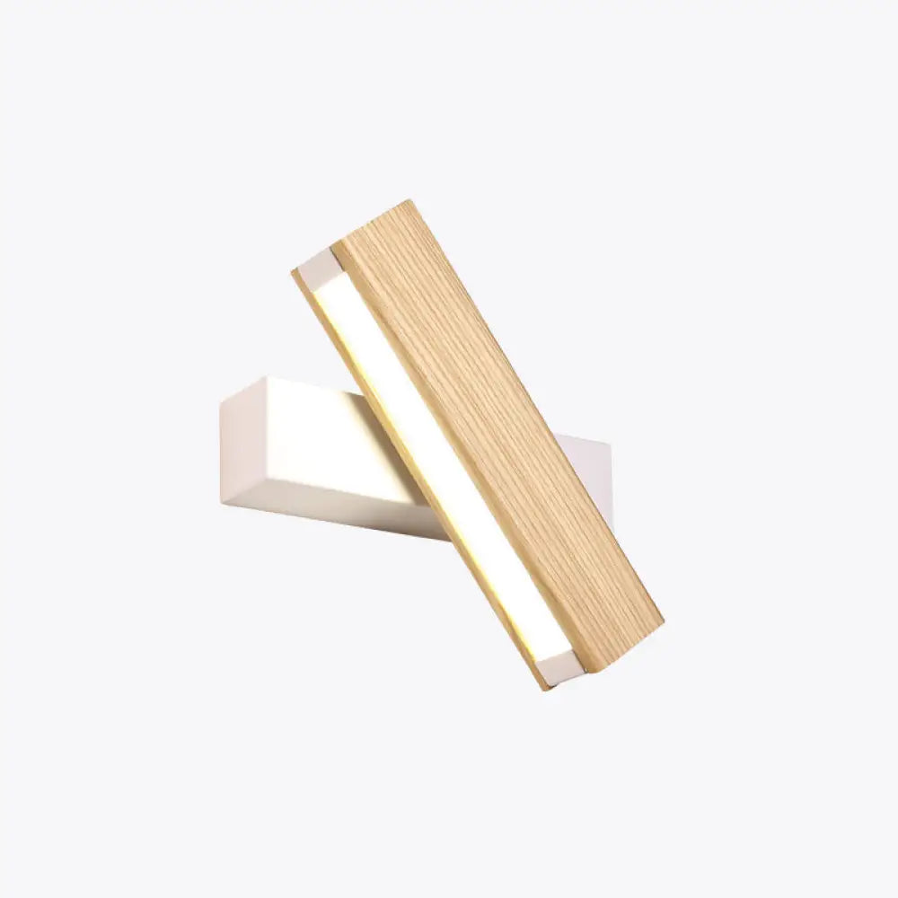 DecorBites™ DecorBites™ Modern Wooden Rotatable LED Bedroom Sconce Light Fixture