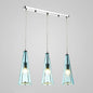 Modernist Conical Glass 3-Light Pendant - Ideal for Dining Room Ceiling