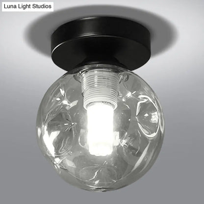 DecorBites™ DecorBites™ Modernist Glass Ceiling Flush Mount Light Fixture for Hallway