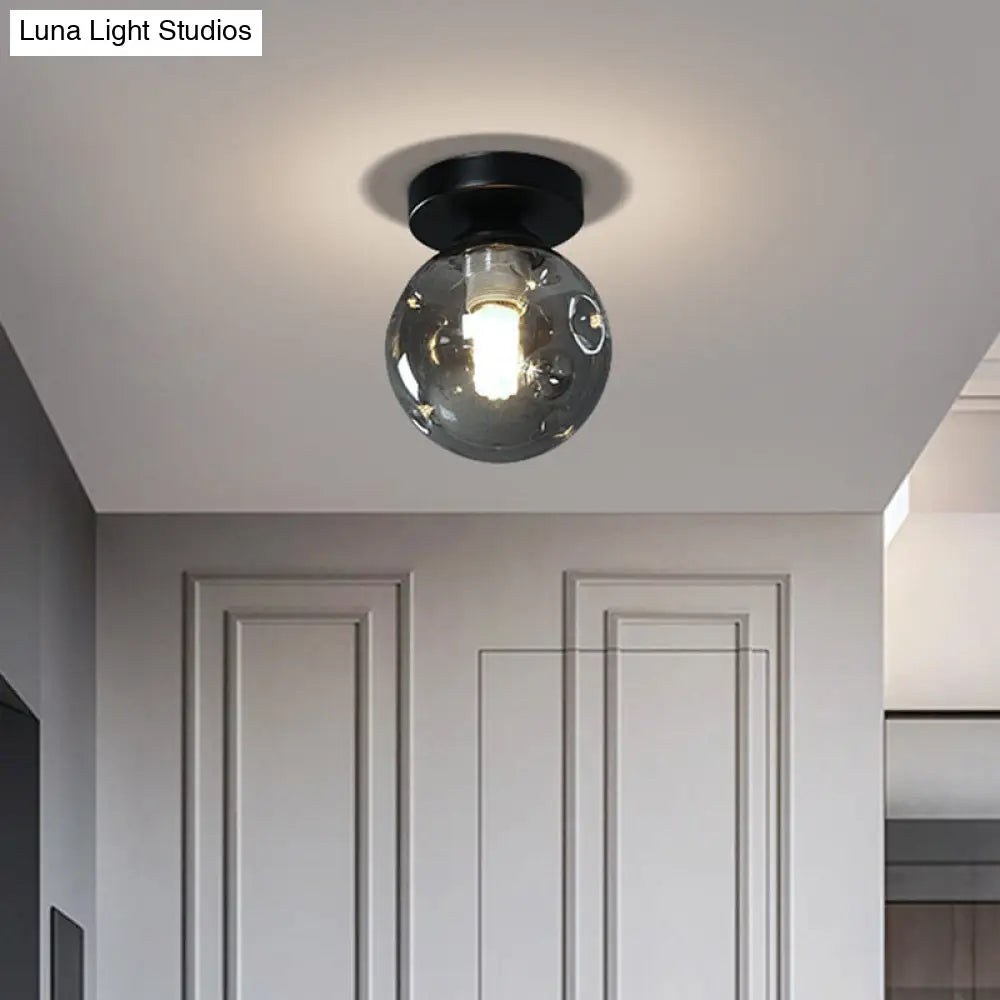 DecorBites™ DecorBites™ Modernist Glass Ceiling Flush Mount Light Fixture for Hallway