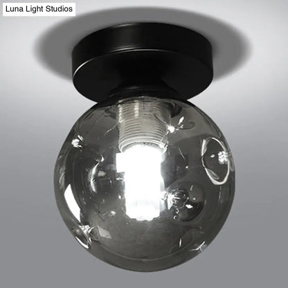 DecorBites™ DecorBites™ Modernist Glass Ceiling Flush Mount Light Fixture for Hallway