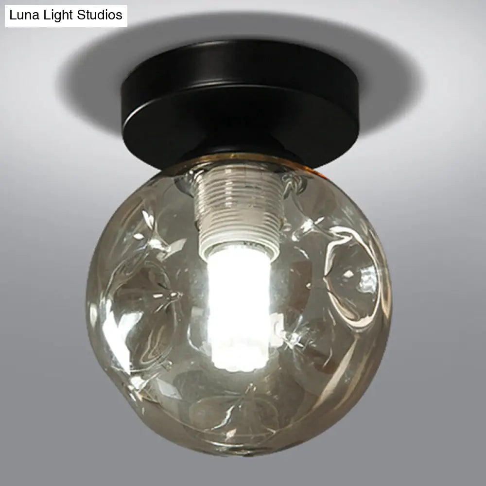 DecorBites™ DecorBites™ Modernist Glass Ceiling Flush Mount Light Fixture for Hallway