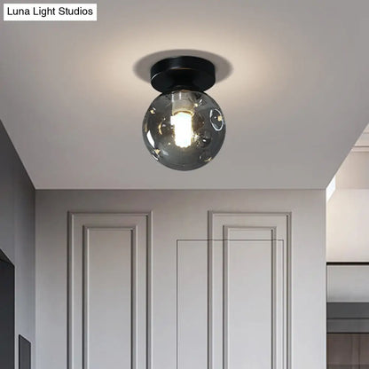 DecorBites™ DecorBites™ Modernist Glass Ceiling Flush Mount Light Fixture for Hallway