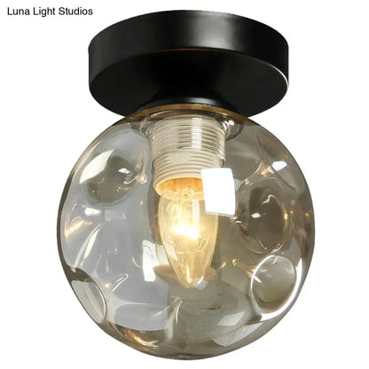 DecorBites™ DecorBites™ Modernist Glass Ceiling Flush Mount Light Fixture for Hallway