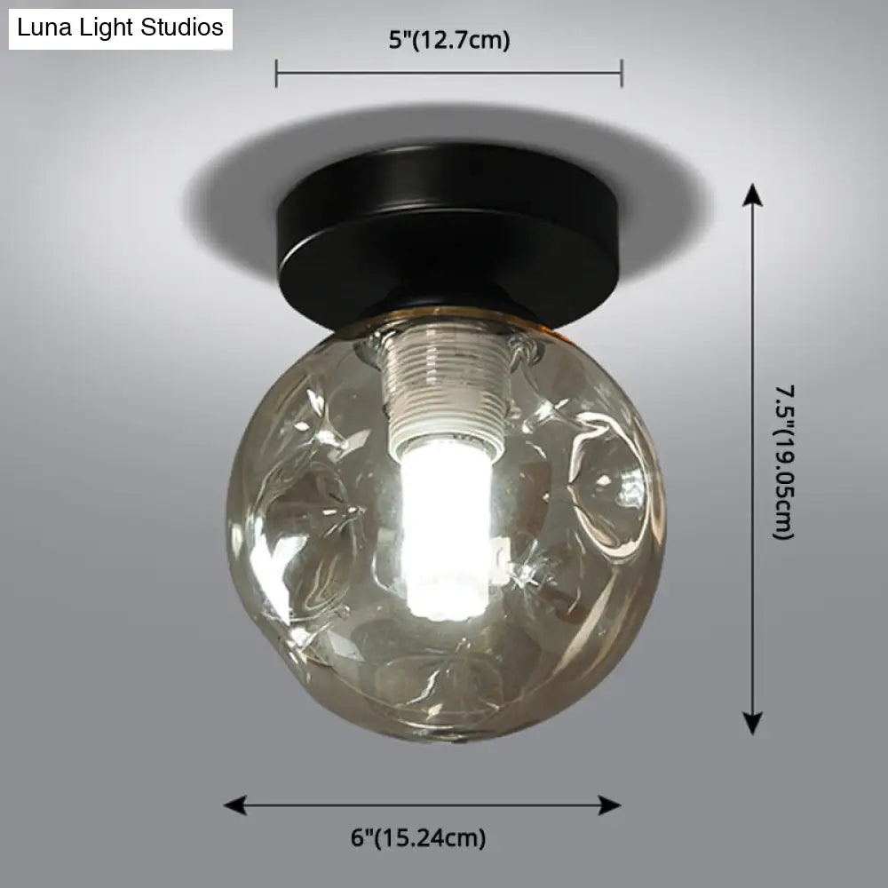 DecorBites™ DecorBites™ Modernist Glass Ceiling Flush Mount Light Fixture for Hallway